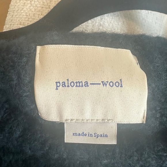 PALOMA - Stunning Dark Teal and Ivory Wool Blend Face Sweater - Size L. - Picture 10 of 11